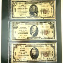 The Last U.S. National Bank Notes Series of 1929 Bills Circulated - $594.01