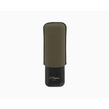 S.T. Dupont - Double Cigar Case Leather Khaki &amp; Matte Black - 183249 - $4,004.14 MXN