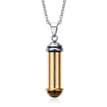 Prayer Scripture Tube Perfume Bottle Pendant Necklace for Men Women Stainless St - £14.05 GBP