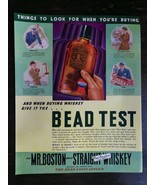 Vintage 1936 Old Mr. Boston Straight Whisky Full Page Original Ad 122 - £5.22 GBP