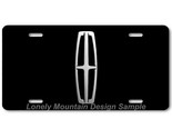 Lincoln Logo Only Inspired Art on Black FLAT Aluminum Novelty License Ta... - $16.19