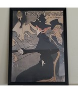 Vintage Divan Japonais ART Framed Poster Print 28x38 Inch - £95.52 GBP