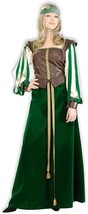 Forum Maid Marion Noble Lady Costume, Green/Gold, Large - £199.80 GBP
