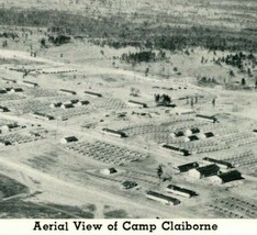 Vtg 1940s Postcard Camp Claiborne LA Aerial View UNP S19 - £7.66 GBP