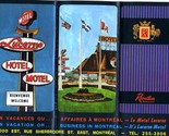 Lucerne Motel &amp; Reveillon Restaurant Brochure Montreal Quebec Canada 1960&#39;s - £19.68 GBP