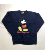Vintage Mickey Inc Kids Navy Crewneck Sweatshirt Disney Mickey Mouse Siz... - $466.65 MXN