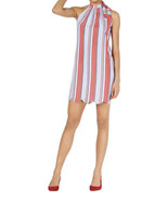 MAISON JULES Women&#39;s Americana Striped Tie-neck Dress Size S Small NWT - £27.14 GBP