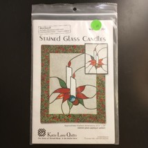 Stained Glass Candles Quilt Pattern Katie Lane Quilts 1993 23.5&quot; x 29&quot;  VTG NOS - £4.14 GBP