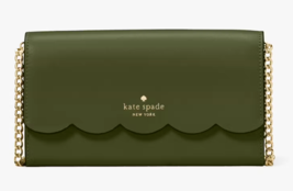 NWB Kate Spade Gemma Army Green Leather Chain Crossbody WLR00552 Purse Gift Bag - £69.85 GBP