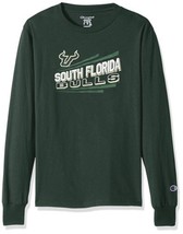 NWT NCAA South Florida Bulls Boys Large (10/12) Green Long sleeve Tee Shirt - £12.85 GBP