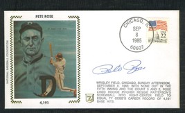 Ty  Cobb  W/  Pete  Rose  Auto  Hit  Record  1st  Day  Issue  Embossed  Nm   !!! - £55.77 GBP