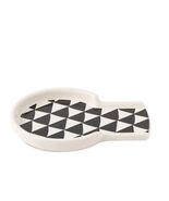 Thyme &amp; Table ~ MEDALLION Modern Design ~ Ceramic ~ 6" Spoon Rest - $20.00