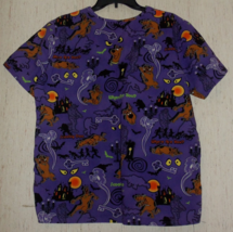 Excellent Womens &quot;Scooby Doo Where Are You?&quot; Halloween Print Scrubs Top Size M - £18.64 GBP