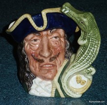 Royal Doulton &quot;Captain Hook&quot; Peter Pan Character Toby Jug D6601 CHRISTMA... - £93.03 GBP