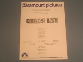 Paramount Pictures Handbook CITIZENS BAND 1977 Paul Le Mat MANUAL [Z106a] - £16.60 GBP