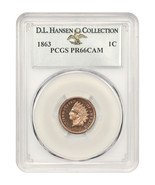 1863 1C PCGS PR66CAM ex: D.L. Hansen - £8,406.92 GBP