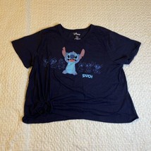 Disney Stitch Crop Top Shirt Juniors XXL 19 Short Sleeve.  - £14.17 GBP