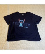 Disney Stitch Crop Top Shirt Juniors XXL 19 Short Sleeve. - $25.98 CAD
