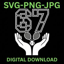 67 Meme Gen Alpha Slang 6 7 Hands Funny Six Seven gift for tennis fans &amp;... - $32.10 MXN