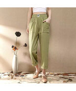Casual Slimming Cotton-Linen Harem Pants - $8.37