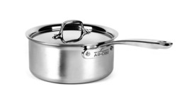 All-Clad 4200 Stainless Steel  Compact Tri-Ply Bonded 3-qt Sauce Pan wit... - £73.02 GBP