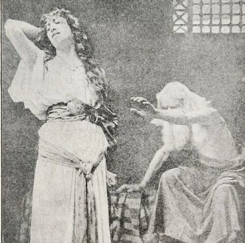 1906 Wife of Jeroboam Print Story Of The Bible 8.25 X 5.75&quot; Antique Art - $19.99