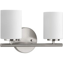 Replay Collection 2-Light Etched White Glass Modern Bath Vanity Light Br... - $78.99