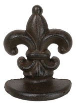 Rustic Vintaged Royal French Fleur De Lis Emblem Doorstop Door Wedge Porter - $19.99