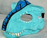 Jurassic World TREX Mask Mattel CUSTOMIZED MODDED Art Mask Blue - £19.22 GBP