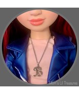 Initial Letter B Pendant Doll Necklace • 18 Inch Fashion Doll Jewelry - £5.42 GBP