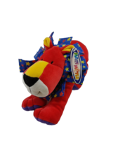 Mary Meyer Vintage Lion Plush 1998 Yellow Red Purple Stuffed Animal 11&quot; - $17.82