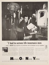 1961 Print Ad MONY Mutual of New York Life Insurance Star Trek Gene Roddenberry - £16.53 GBP