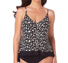 Magicsuit bermuda triangle underwire jolene layered tankini top in BLACK WHITE - £62.90 GBP