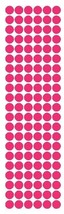 3/8&quot; Hot Pink Round Vinyl Color Code Inventory Label Dot Stickers - £1.55 GBP+