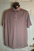Men&#39;s FootJoy Geometric Short Sleeve Polo Golf Shirt MED Turtle creek Go... - £26.50 GBP