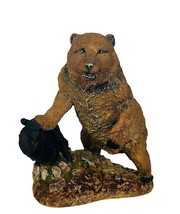 Grizzly Bear Figurine Franklin Mint Wildlife Preservation Sculpture 1987 Kodiak - £34.91 GBP