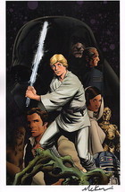 Mike McKone SIGNED Marvel Comic Art Print ~ Star Wars Darth Vader Luke S... - $29.69