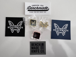 Shot Show 2026 Lot of 4 Benchmade Vinyl Stickers and Pins - $15.83