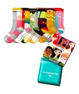 Disney Princess Bombas Socks 6 Pairs Women Medium US 8-10.5 Calf Crew Gift Box - $74.97