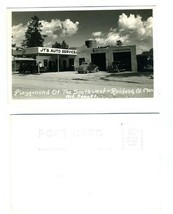 JT&#39;S Auto Service Real Photo Postcard Ruidoso New Mexico Playground of Southwest - £17.81 GBP