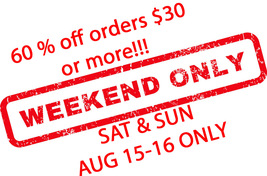AUG 15 -16TH ONLY 60% OFF ALL $30 OR MORE AUTOMATICALLY AT CHECKOUT MAGICK  image 2