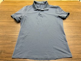 Lululemon Live in Practice Men’s Blue Polo Shirt - Large - £23.42 GBP