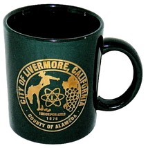 Livermore California City Crest Rodeo Lawrence Lab Vineyards Green Coffee Mug - £26.05 GBP