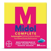 11/26 Midol Complete Gelcaps 24ct: Midol Complete Menstrual Pain Relief ... - $8.86