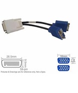 5x 338285-008 Splitter Cable DMS-59 to Dual VGA 15 Pin Female plus more - $276.81 MXN