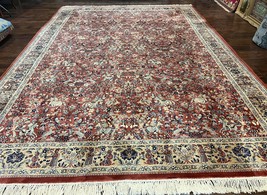 Hunting Scene Rug 10 x 13.6 Large Wool Vintage Couristan Power Loomed Belgium - £2,358.10 GBP