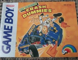 Nintendo Game Boy The Incredible Crash Dummies Instruction Booklet NO GAME - £6.47 GBP