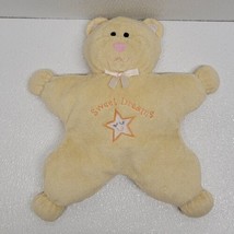 Kids Preferred Yellow Star-Shaped Teddy Bear Soft Plush Sweet Dreams 12&quot; - £55.61 GBP