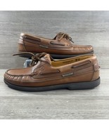 MEPHISTO Spinnaker Hurrikan Boat Shoes Men&#39;s USً 11 Brown Leather - $59.39