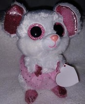 Ty Beanie Boos NINA the WHITE BALLERINA MOUSE 6&quot;H NWT - £7.74 GBP